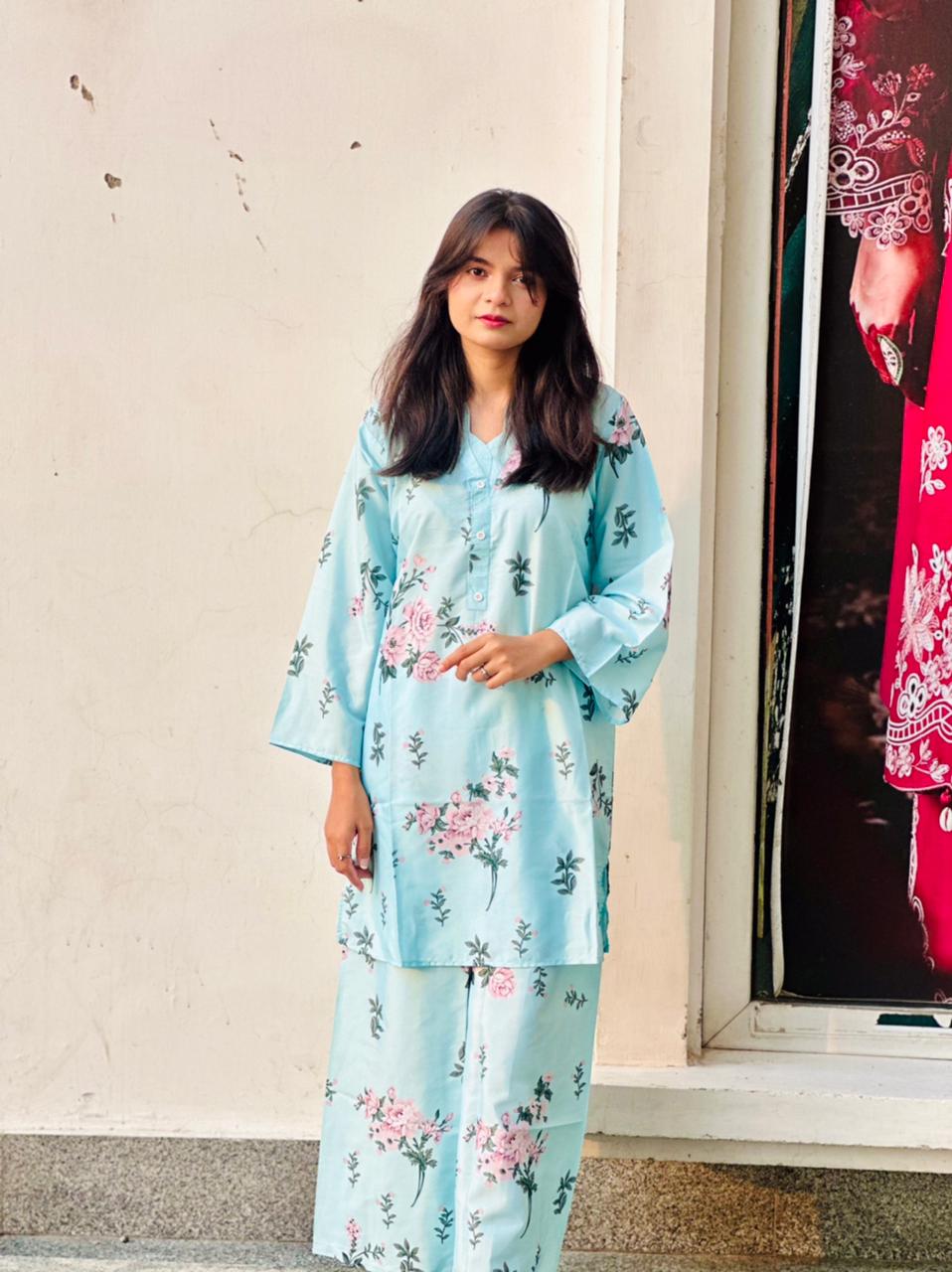 Sky Bloom Co-Ord Set