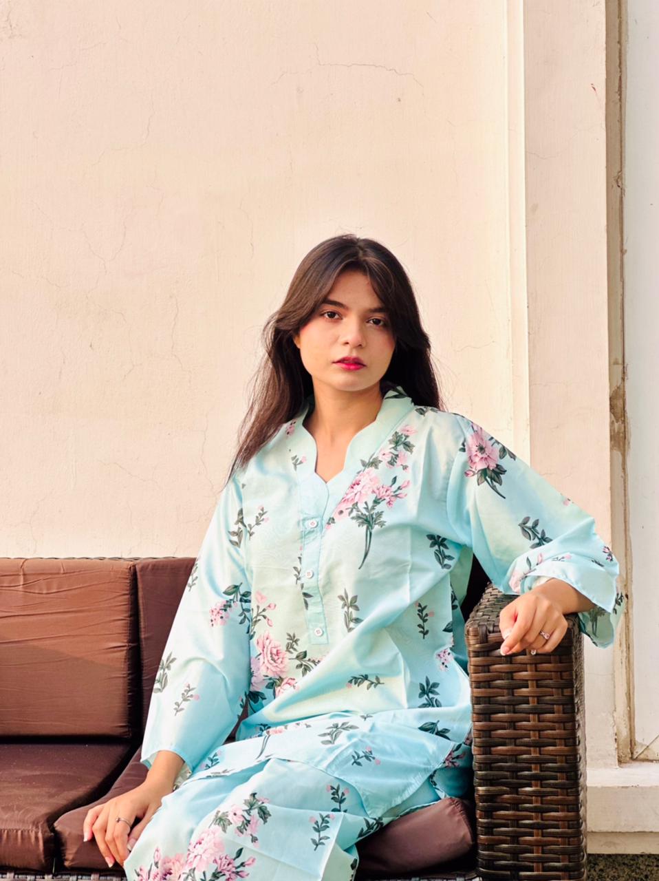 Sky Bloom Co-Ord Set