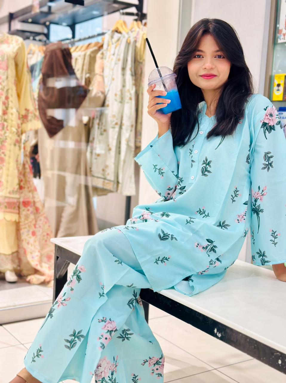 Sky Bloom Co-Ord Set