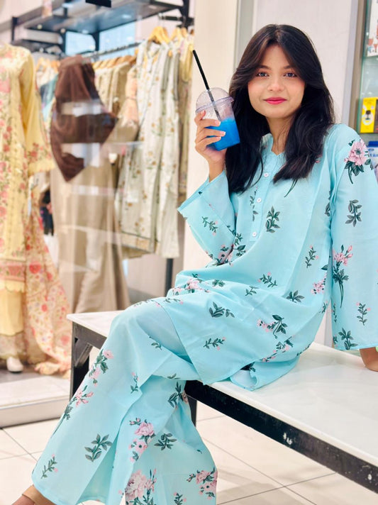 Sky Bloom Co-Ord Set